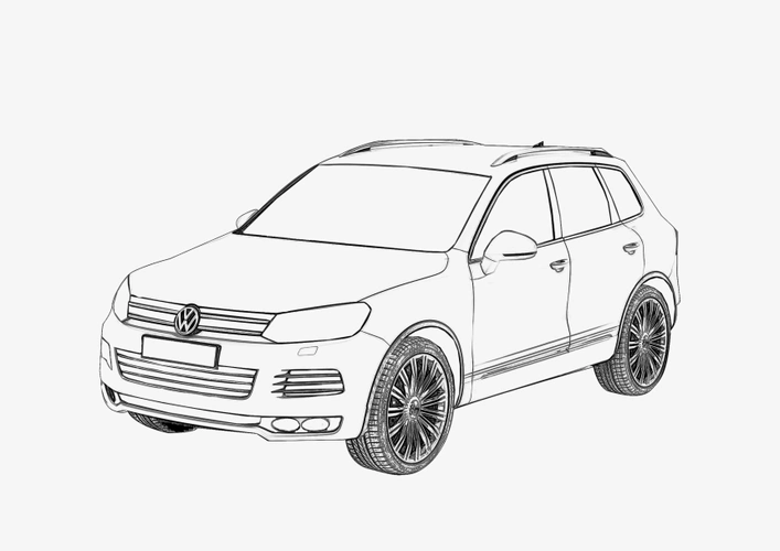 大众越野汽车线条