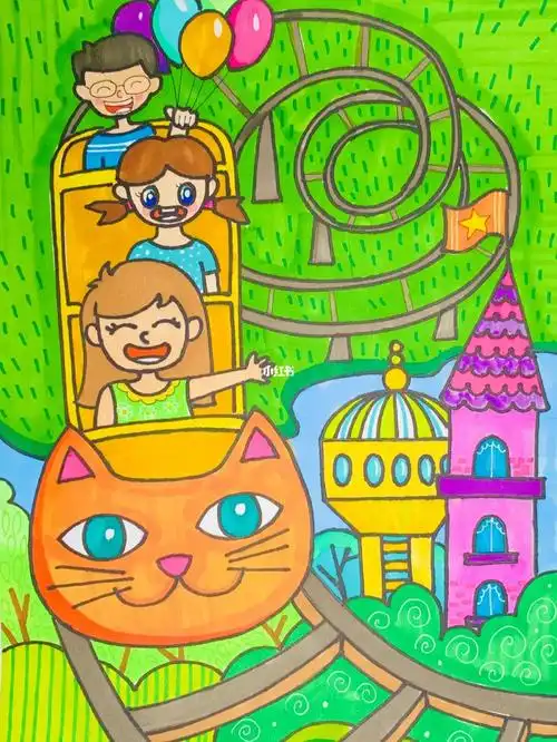 儿童画创意美术  #少儿创意美术  #儿童画