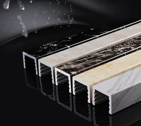 间挡水槽pvc仿大理石石基卫生间防水一字型地面阻水隔水浴室淋浴房