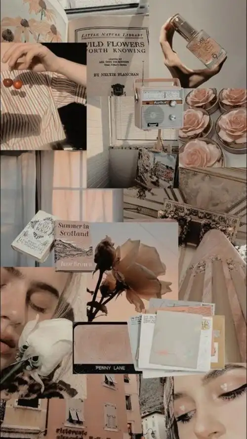 壁纸锁屏ins神仙背景拼贴风复古风