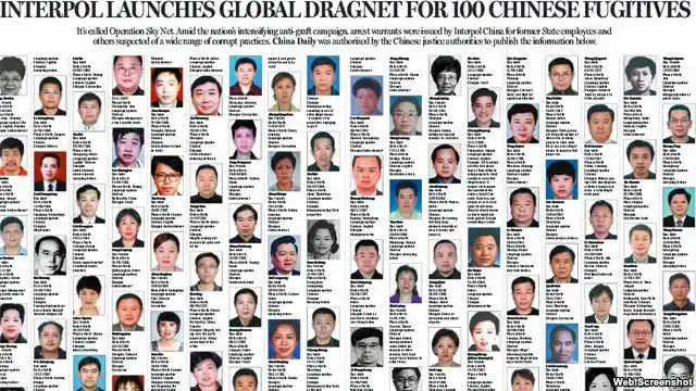 温哥华的富豪被中国抓或被加拿大遣返的并不罕见,"红色通缉令名单"有