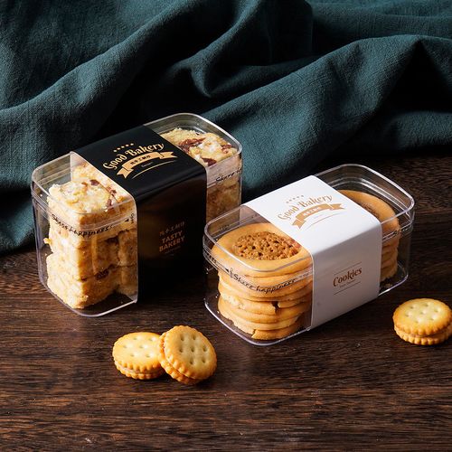 曲奇蔓越饼干包装盒透明盒子千层蛋糕雪花酥奶点心包装盒