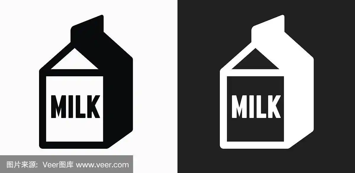 牛奶盒,矢量,计算机图标,黑白图片,背景