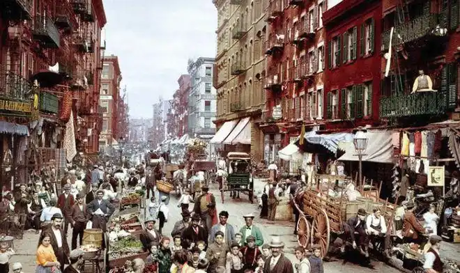 20世纪初的纽约上色彩照 非洲裔美国人最大的散居地