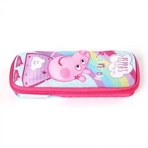 新款小清新小猪eva文具铅笔盒 卡通eva学生男女儿童笔盒加工定制