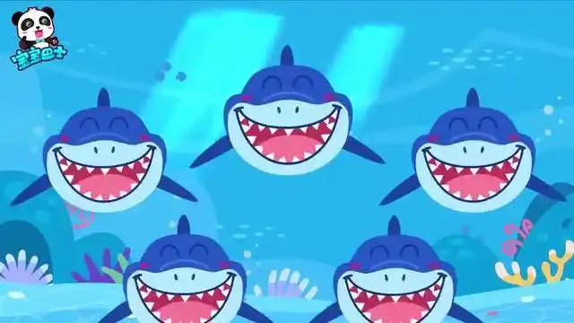 少儿益智宝宝巴士动画片:五只鲨鱼找朋友
