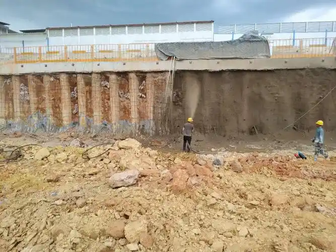 项目工程总承包(epc)2020年7月7日工程简报 写美篇5,基坑支护喷锚施工