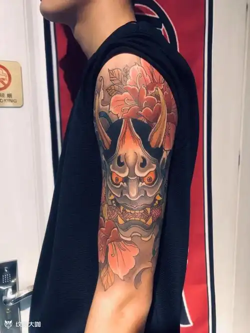 花臂般若_纹身图案手稿图片_墨道的纹身作品集