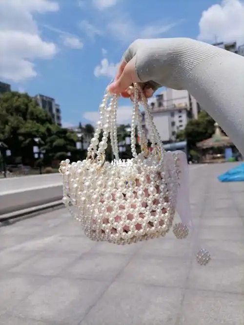 串珠包小可爱珍珠水桶包教程已发