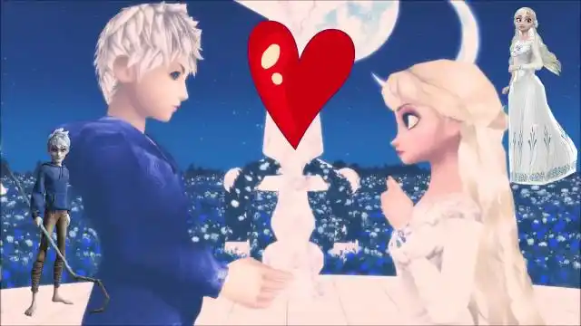 jelsa:冰雪女王,杰克冻人"情侣档"合唱,艾莎穿白裙太美