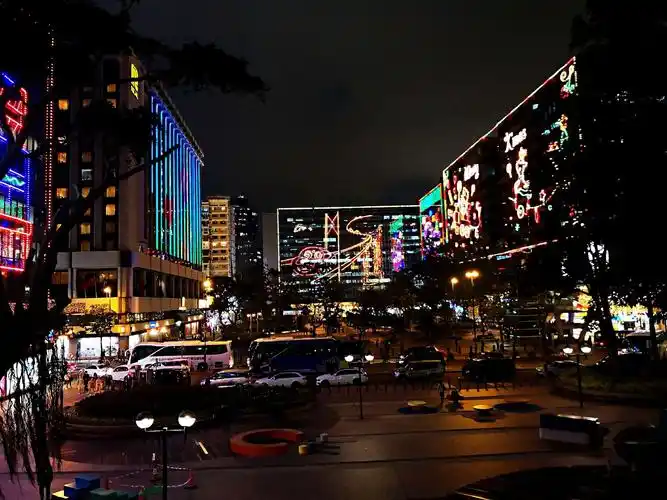 南下游(10)香港尖沙咀夜景