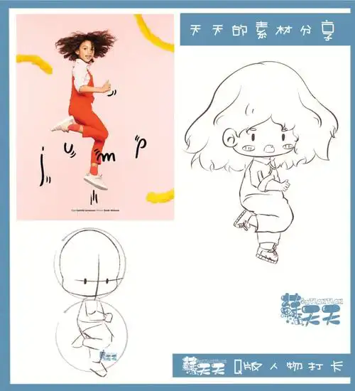 人体动态分享q版人物