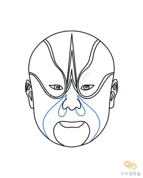 脸谱怎么画图片简单 脸谱怎么画图片简单儿童少儿