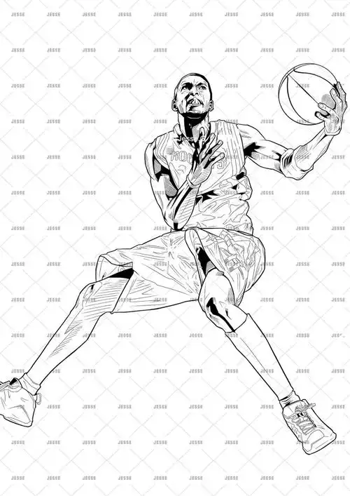 nba球星系列麦迪真爱了最近一直在画70