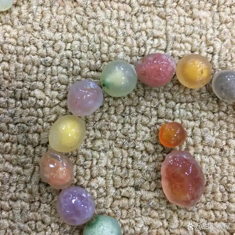 阿拉善戈壁玛瑙 天然原石 甜蜜蜜的糖心玛瑙 像极了糖果96
