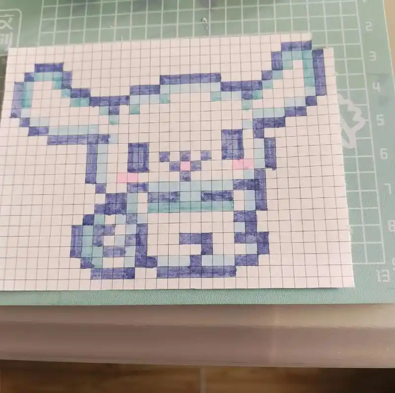 玉桂狗 #简笔画 #格子画  - 抖音