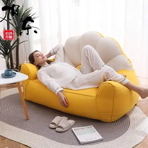 沙发可变床懒人沙发榻榻米双人卧室阳台豆袋小户型沙发可爱可躺可睡