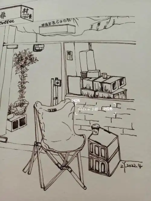 100家咖啡店手绘no69