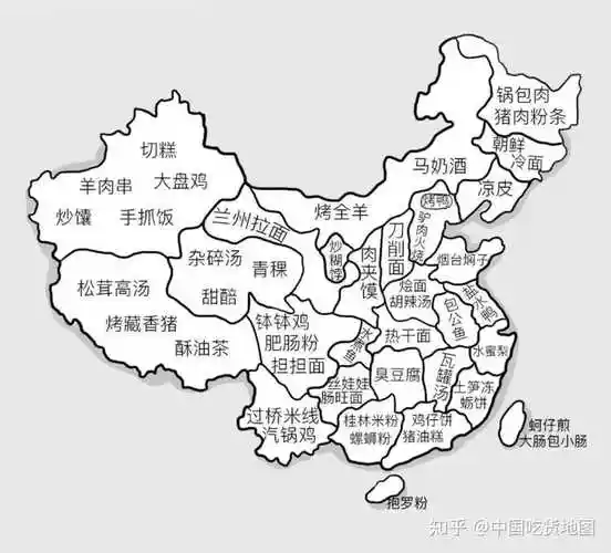 中国吃货地图