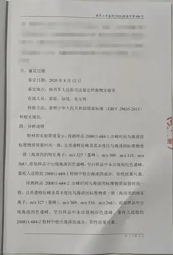 司法鉴定意见书