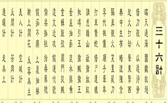 三十六计有哪些