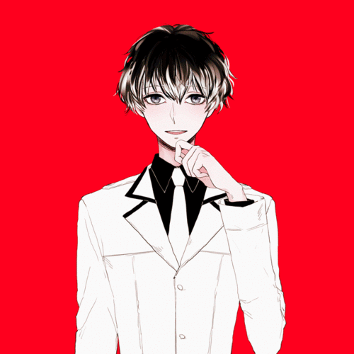 求一张动漫动态图,就是一个穿黑帽衫的黑头发男孩子,刘海遮住流血的