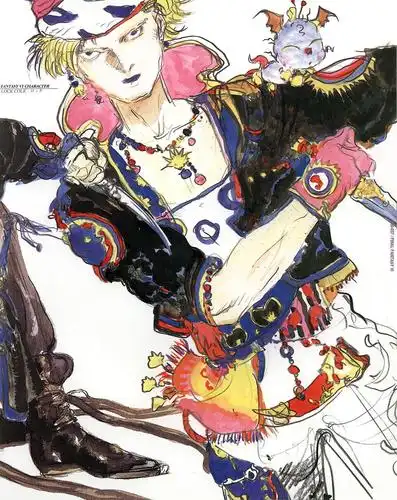 瑞思勒之墓的相册-天野喜孝《最终幻想原画集》