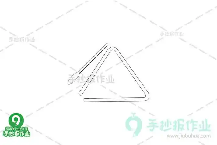 三角形的支架简笔画(简笔画图片大全) -【爱个性】