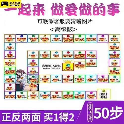 成人版情趣情侣飞行棋刺激夫妻调情超污互动惩罚sm床上超疼sp玩具游戏