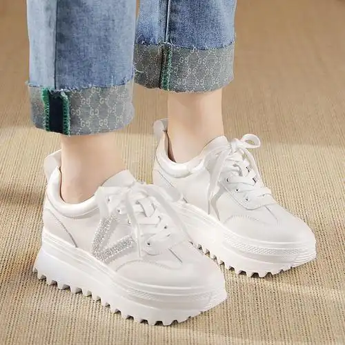 kumikiwa卡米女鞋2021时尚圆头厚底增高松糕鞋12633