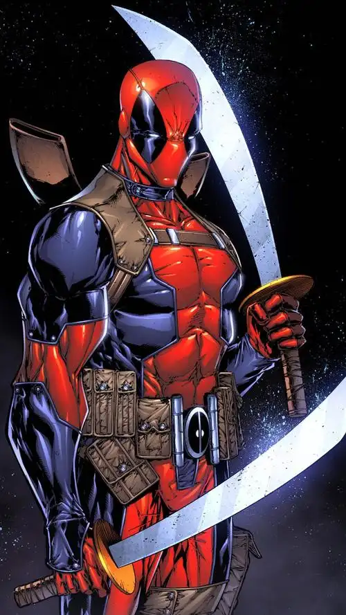 漫威动漫人物死侍手机壁纸