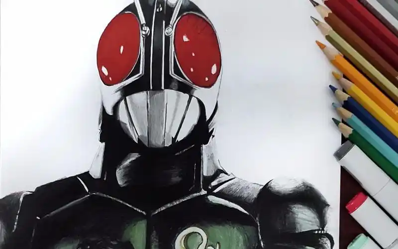 梦开始的地方手绘假面骑士blackrx