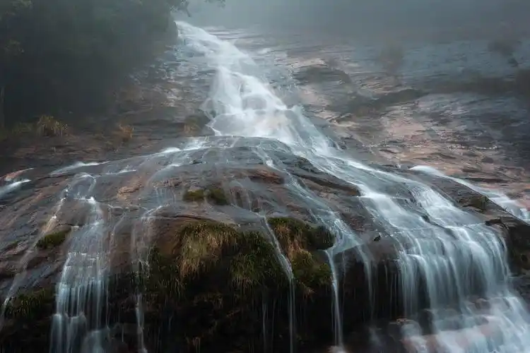 九龙瀑——黄山第一大瀑_风景_poco摄影,黄山,瀑布