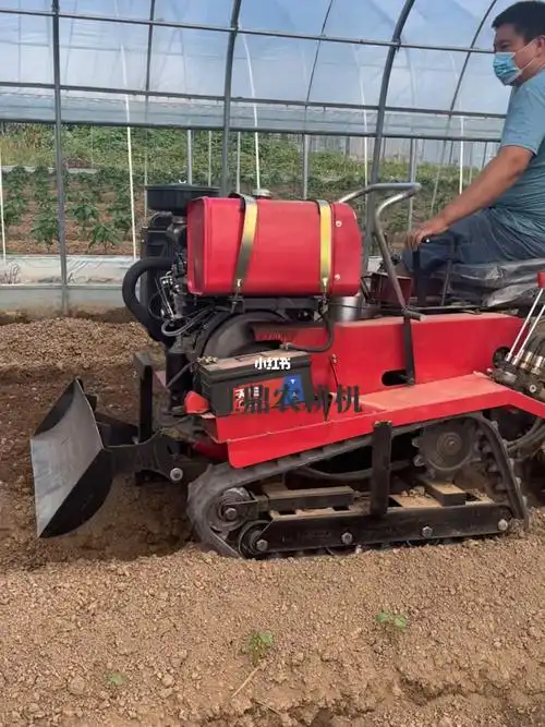 乘坐式履带微耕机  #多功能履带拖拉机  #果园大棚管理旋耕机  #履带
