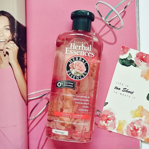 伊卡璐herbal essences 玫瑰香氛洋甘菊 无硅油洗发水护发素400ml