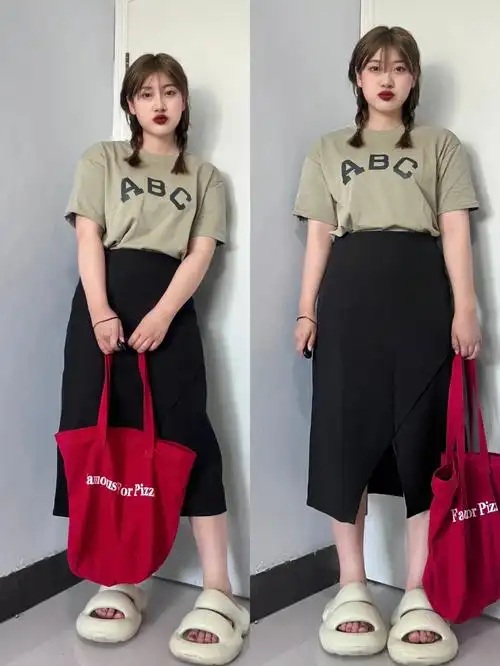 早休息 不要熬夜喔#夏季穿搭  #显瘦穿搭  #微胖穿搭  #休闲穿搭