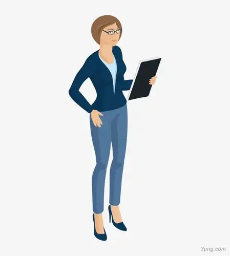 手绘卡通女性职业人物