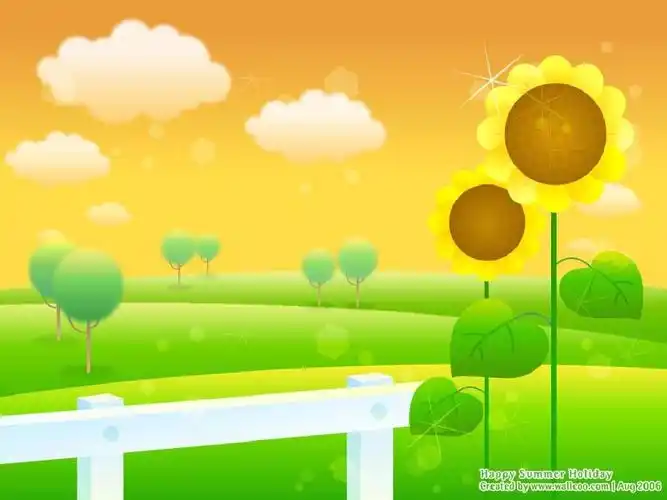 超漂亮的卡通背景,可用于制作幼儿,小学教育方面.