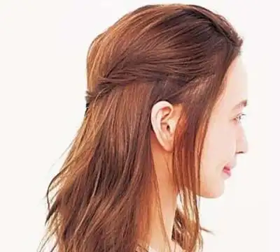 半扎头发甜美半公主头值得一扎