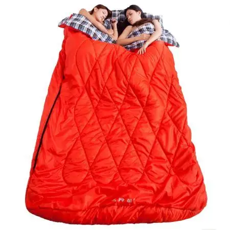 徽羚羊hly-s4004情侣双人睡袋 户外野营春夏秋冬四季纯棉成人无需拼接