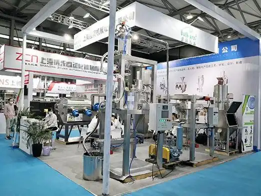 霏润此次参展的展品为:犁刀混合机,吨包包装机,小包包装机,小包拆包机