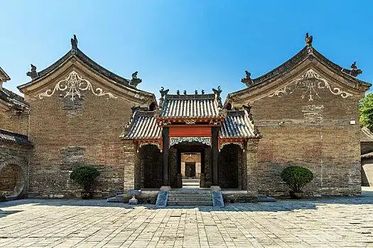 中国河南省巩义市康百万庄园南大院古建筑