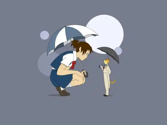 柊葵,吉卜力工作室,吉冈春,猫男爵,acg,极简,日本动漫,猫的报恩壁纸