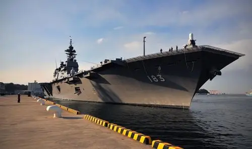 资料图:日本海上自卫队"出云"级直升机驱逐舰(22ddh)"出云"号(izumo