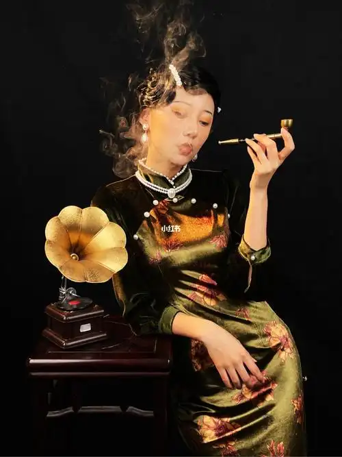 复古军阀太太妆容丨民国旗袍