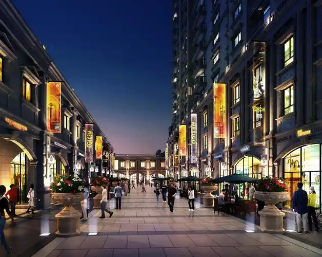 商业步行街设计案例效果图