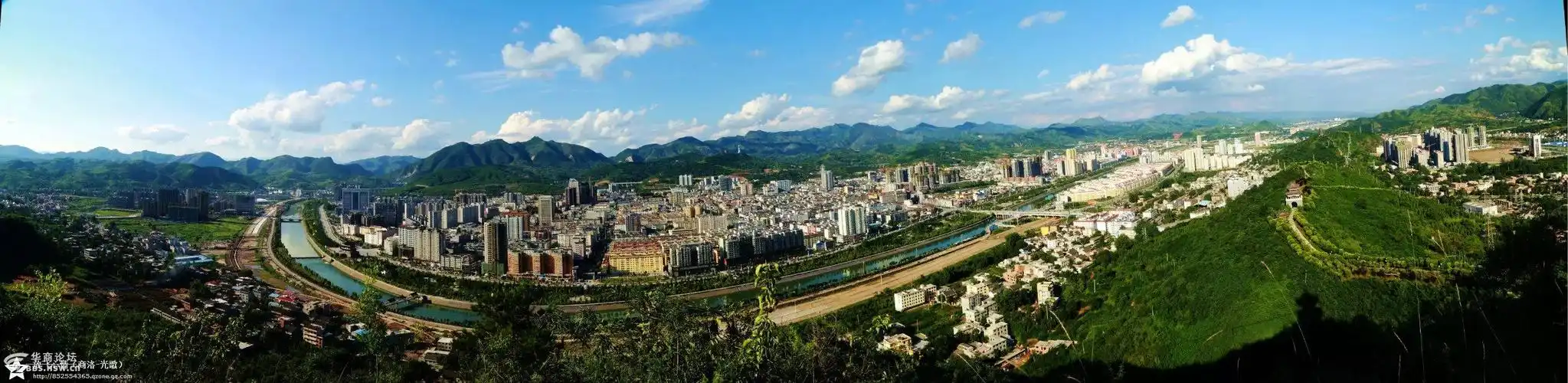 州城全景图-商洛论坛-华商论坛