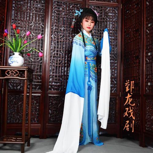 鄞龙新品戏曲小旦花旦服装黄梅戏小姐戏服越剧公主花旦品质服装