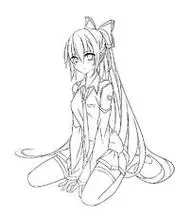 画坐地人物简笔画儿童坐在月亮上简笔画怎么画坐在月亮上的小女孩简笔