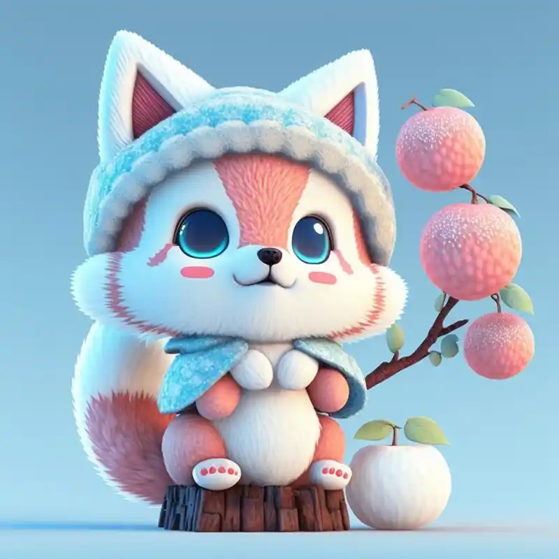 呆萌可爱的小狐狸头像